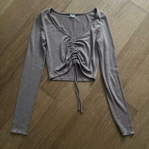 Wilfred Free Lynx Crop Top Brown Small